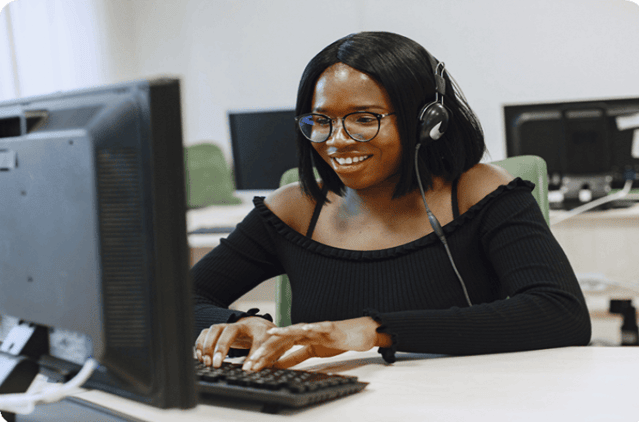 Professional woman working