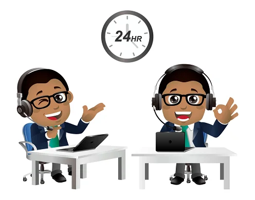 Cartoon offshore agents