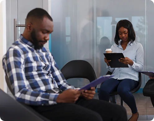 IT candidates waiting